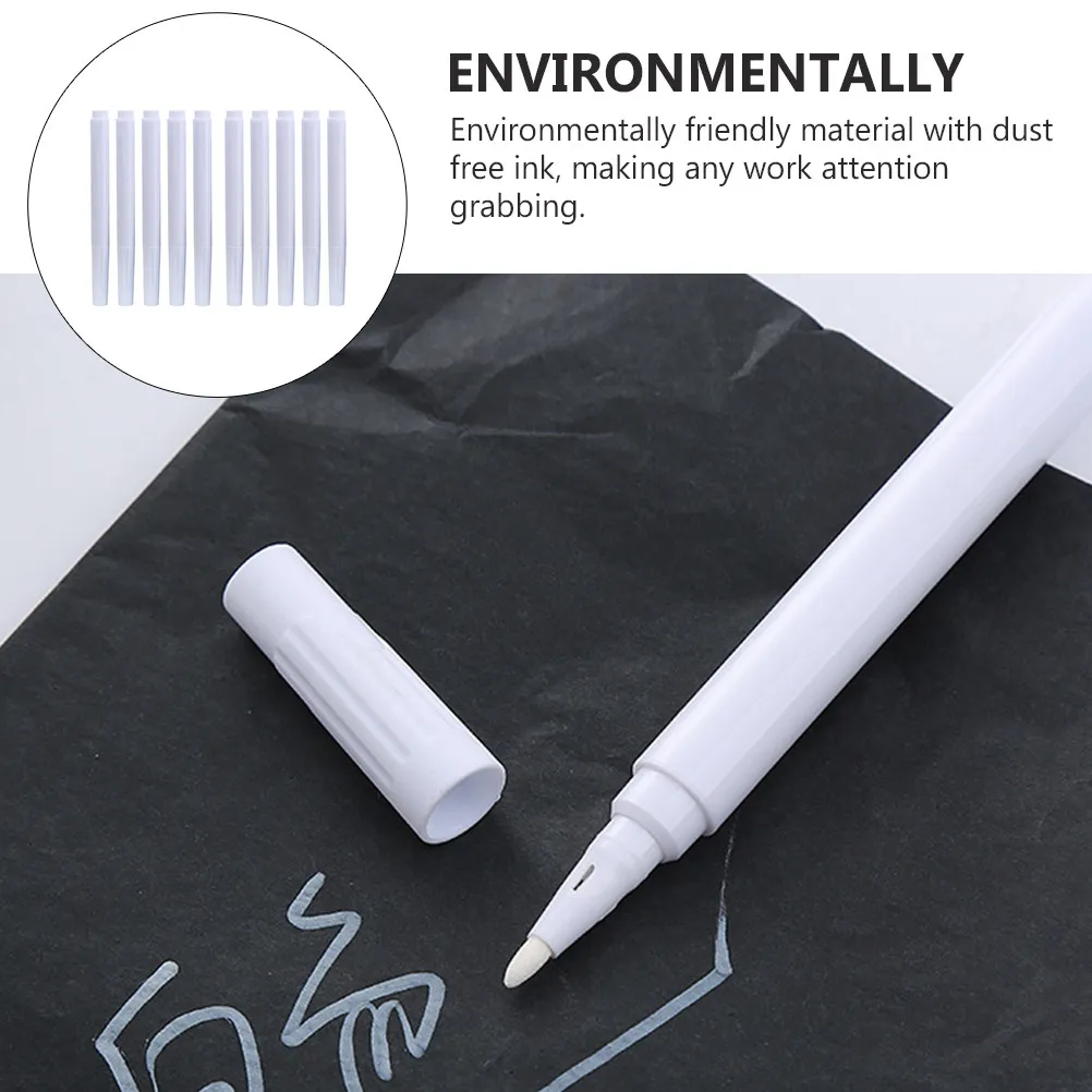 20Pcs 흰색 액체 분필 마커 펜 칠판 유리 창 예술 DIY 프로젝트를위한 지울 수있는 칠판 쓰기 용품