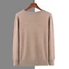 2024 autumn and winter new men's 100% mink cashmere sweater V-neck pullover knitted plus size coat long sleeve high-end pullover 6