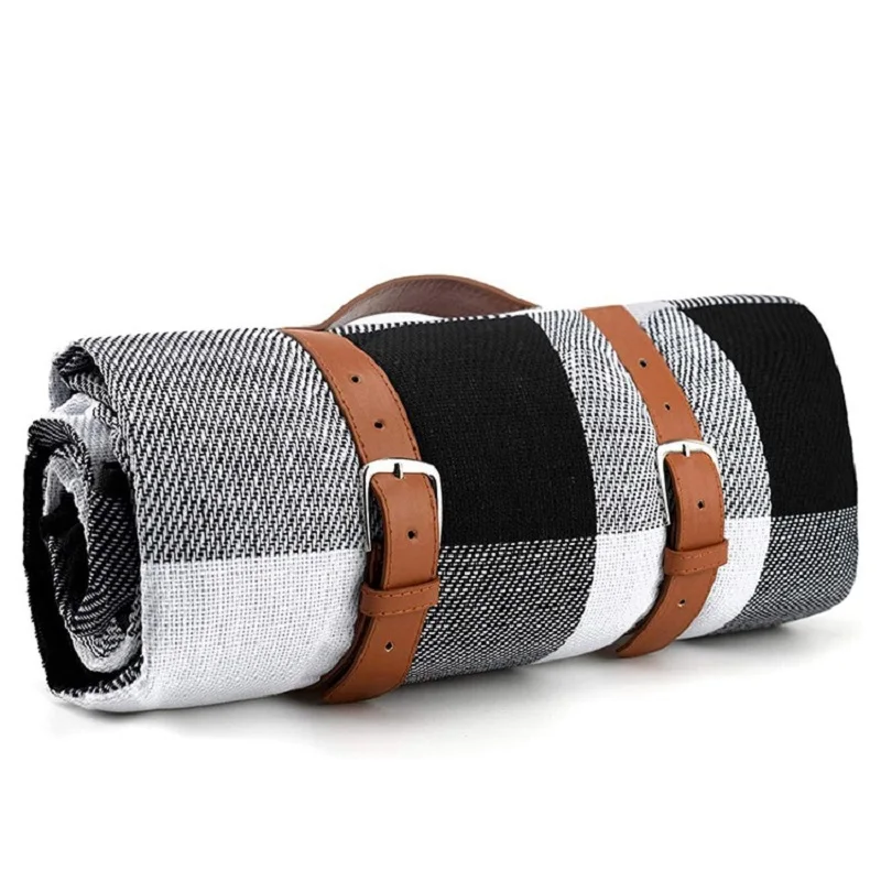 

Походный коврик WolFAce, утолщенный клетчатый коврик для кемпинга, складной водонепроницаемый коврик для пикника, портативный мат для кемпинг...