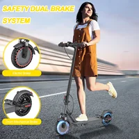 AOVOPRO LP10 500W Scooter électrique 42V 10.5Ah 35 KM/H 35KM longue portée 10 pouces avec Absorption des chocs scooter pliable intelligent 5