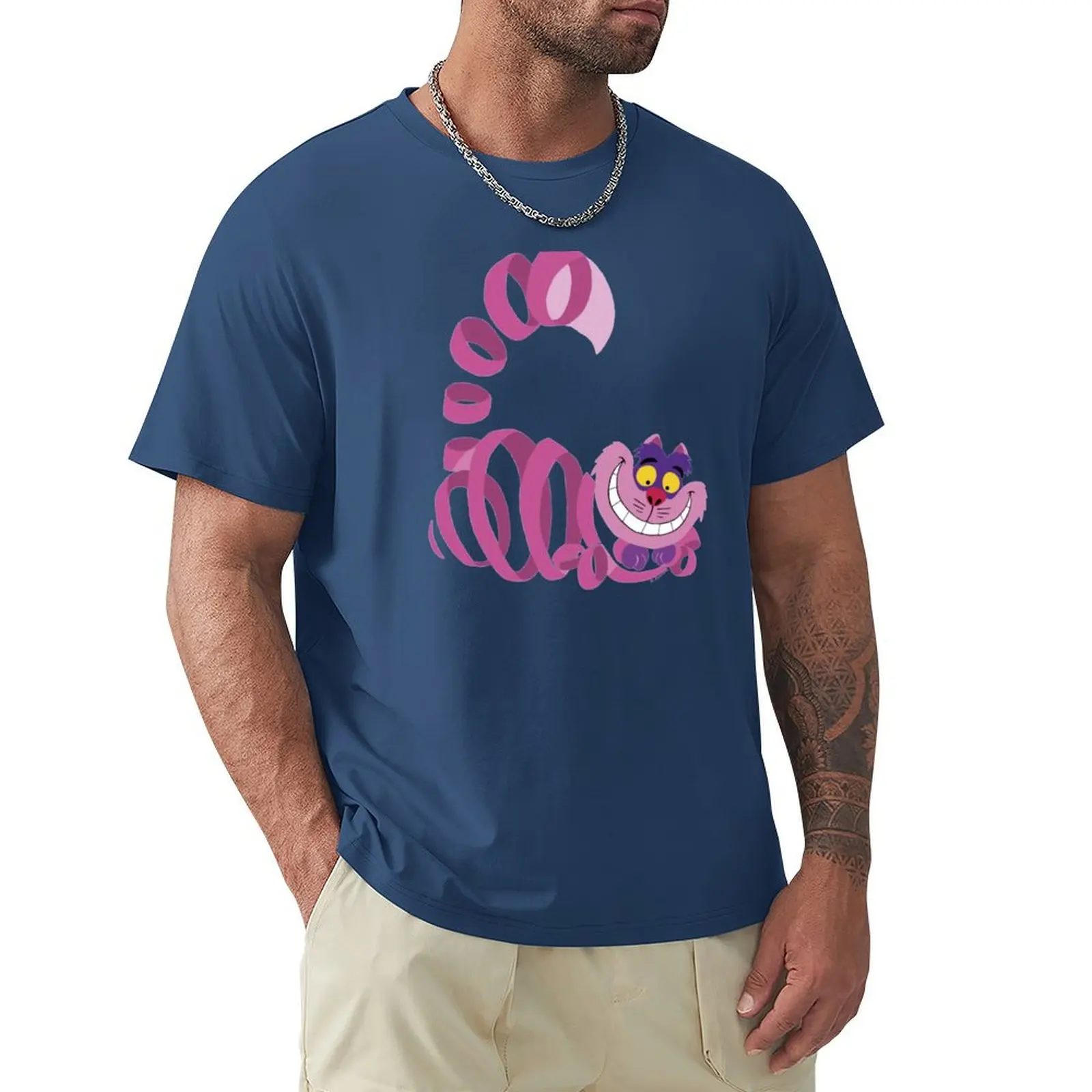 

Disappearing Chesire T-shirt summer top tops t shirt for men