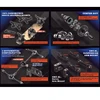 HNR H9804 FOXHOUND 1/10 Brushless 4WD RC Racing Drift Vehicle 90KM/H+ High-Speed Performance, Dominate the Track/Drift! 5