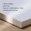 4 Pack of Mixed Media Sketchbooks, 5.5x8.5 Inch Drawing Paper Sketchbooks, 108lb/160gsm Heavy Duty Spiral Bound Sketchbooks 3