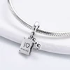 2024 New 925 Sterling Silver Reading Book Teacher Graduation Charm Beads Fit Original Pendant Bracelet DIY Fashion Woman Jewelry 6