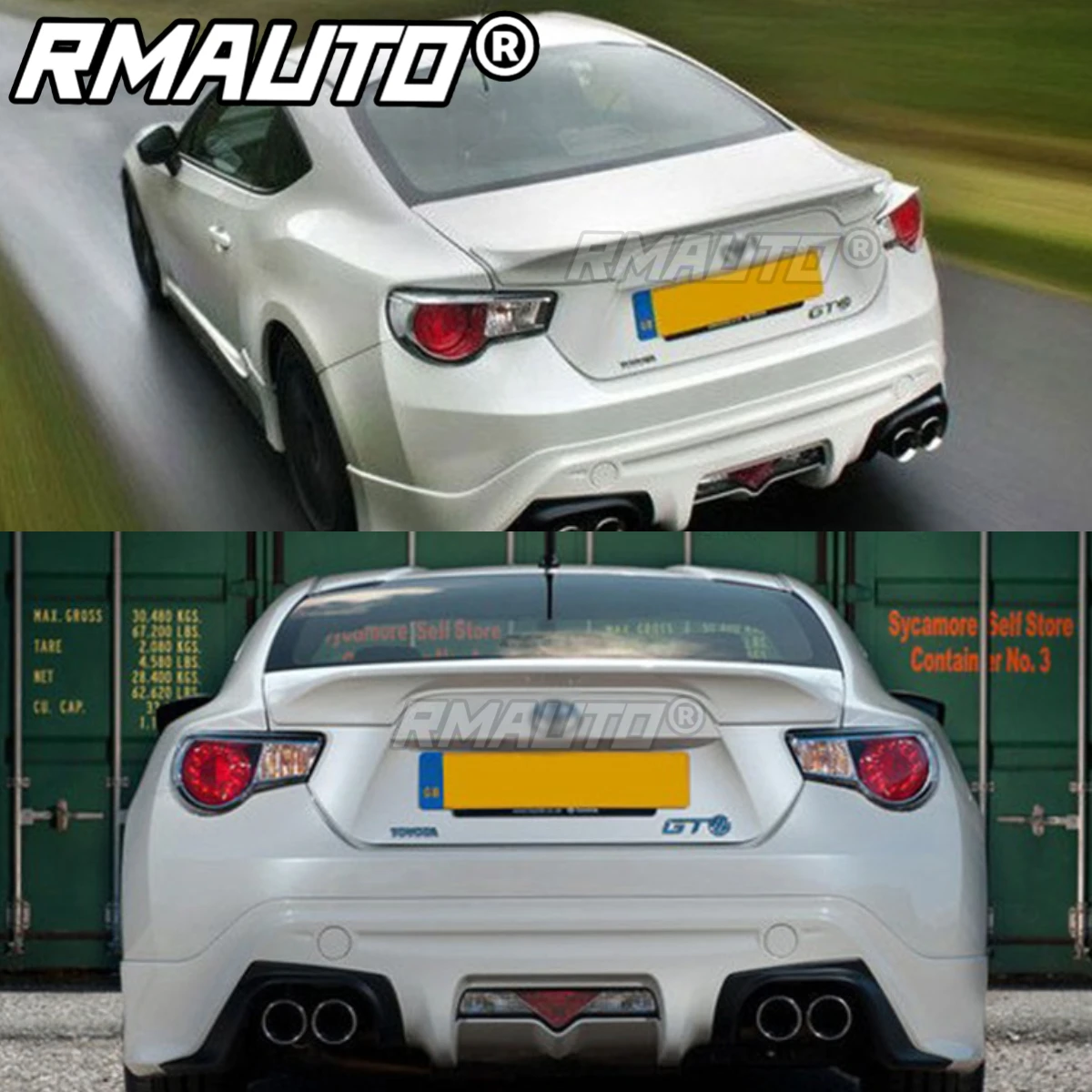 

Subaru Spoiler Car Rear Trunk Spoiler Wing Lip LEG MORTOR SPORT Style Body Styling Kit For Toyota GT86 Subaru BRZ Accessories