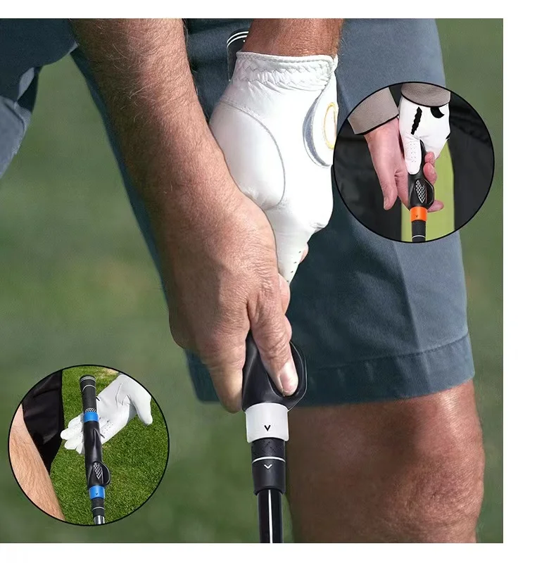 Golf Grip Trainer Attachment Outdoor Golf Swing Trainer Beginner Gesture Alignment Training Aid Correct Training Handy golf grip 3