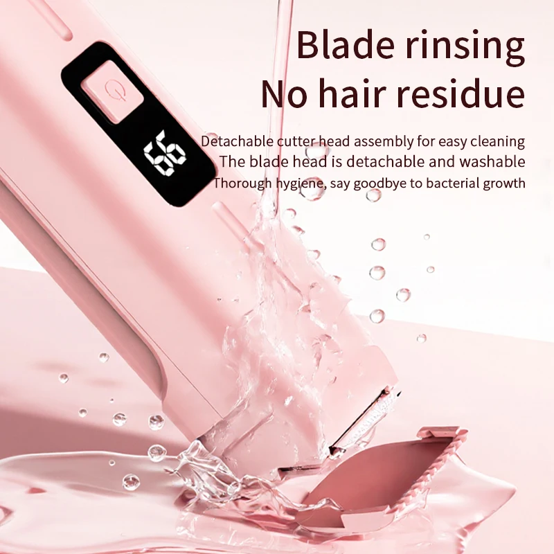 2 In 1 Electric Shavr For Women Double Head Used Painless Body Hair Trimmer Rechargeable Underarm Mustache Bikini Leg_voghion.com