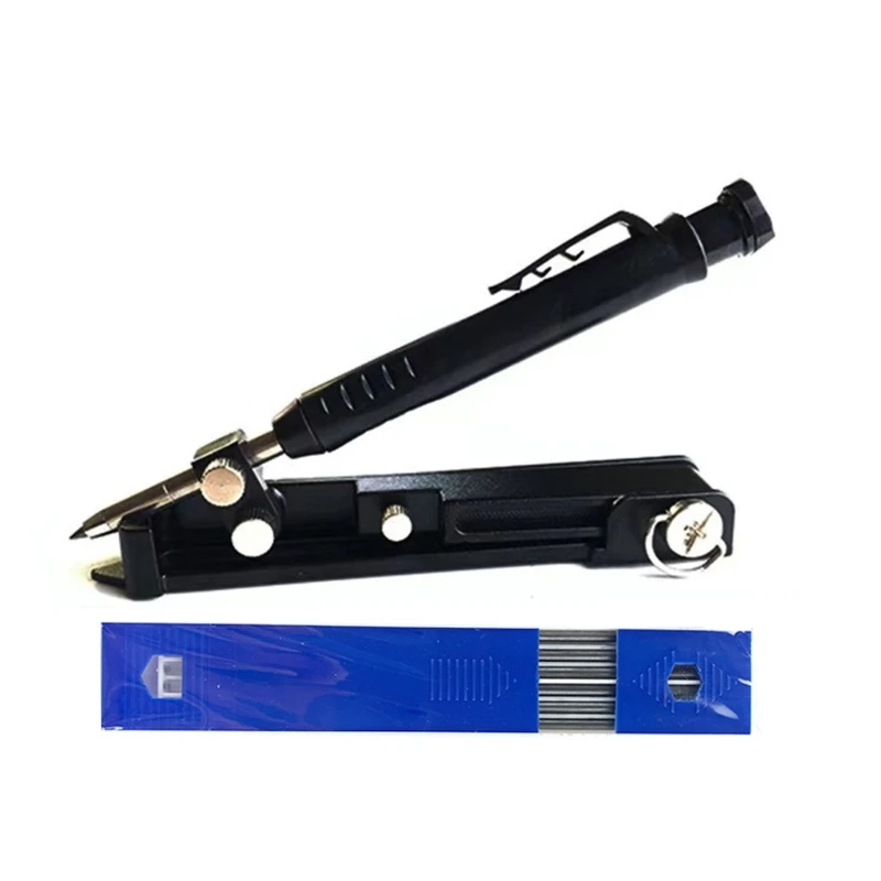 

Multifunction Measuring Adjustable Scribing Ruler Pencil Gauge