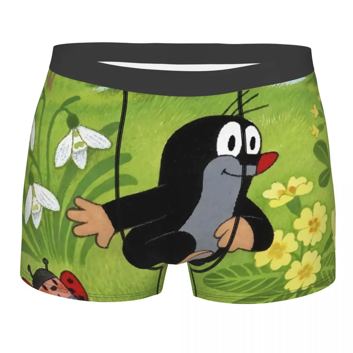 

Male Sexy Cute Happy Mole Krtek Underwear Boxer Briefs Men Breathbale Shorts Underpants