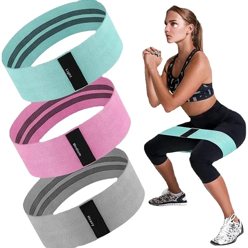 Elastic band hip training resistance ring beautiful buttocks peach butt yoga fitness female strength training