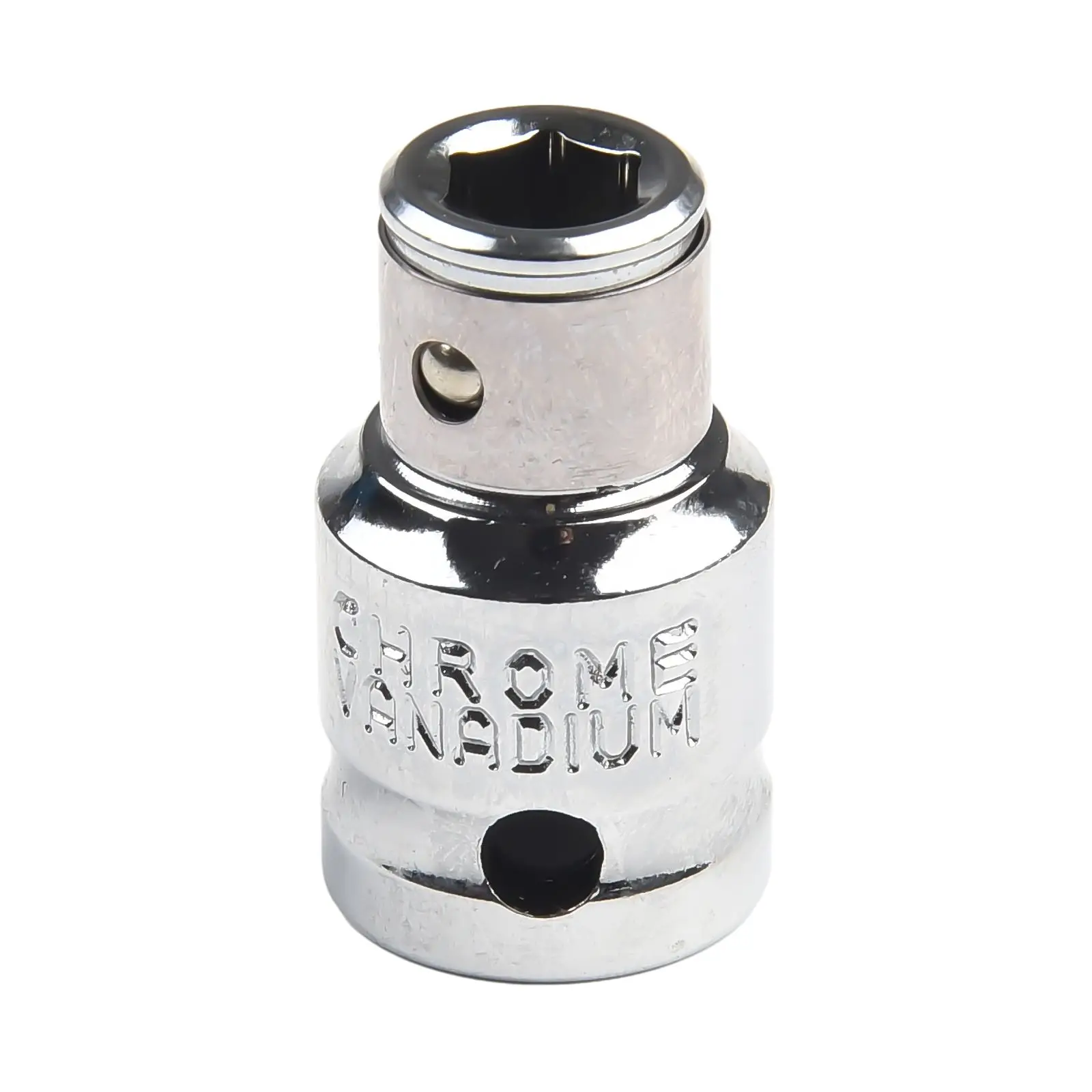 

Durable Practical Socket Adapter Electric Drill Screwdriver Bit Silver Socket Wrench To 1/4 Hex Self-Locking Device