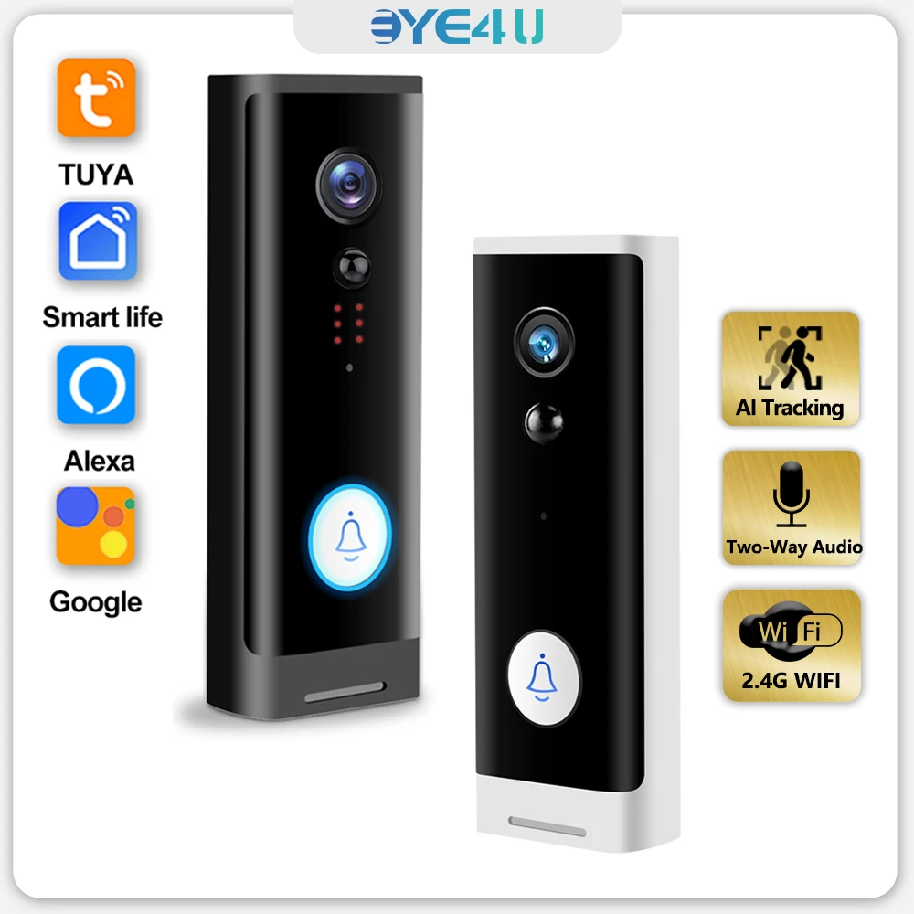 Wireless Video Doorbell Tuya Google Tuya Video Doorbell Smart