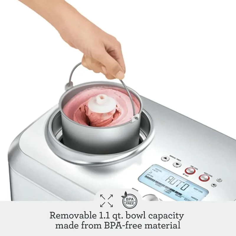Breville BCI600XL Smart Scoop Ice Cream Maker, Silver