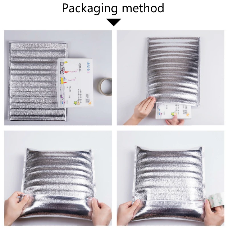 5 Sacchetti Termici In Foglio Alluminio 25x30 Cm – Riutilizzabili, Isolanti, Per Pranzo, Picnic E Spesa