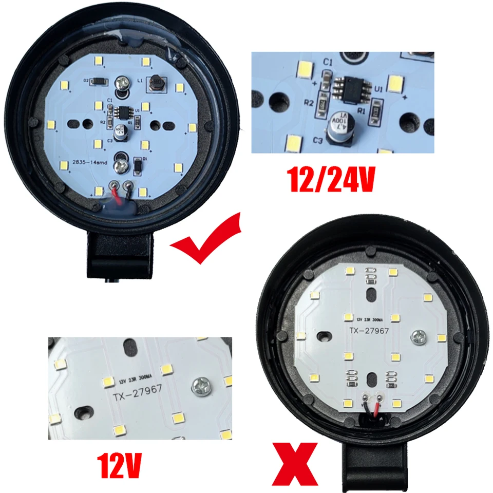 10X 48W LED Work Light Spotlights - 12V, IP67, 6000K For Car, Truck, Boat 11 thumbnail image