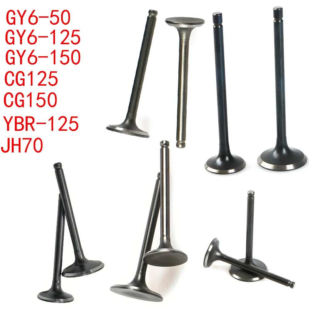 High-Performance Motorcycle Intake and Exhaust Valve Set for Motocross
