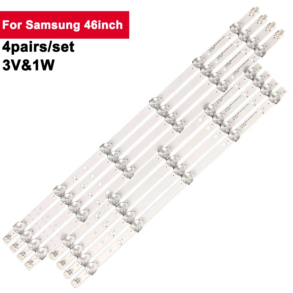 

80 pcs strip Bar LED TV Backlights For SAMSUNG UA46H-L 46inch 3V 1W LED Light Strip UE46H6204 UN46EH5300 UE46EH5450