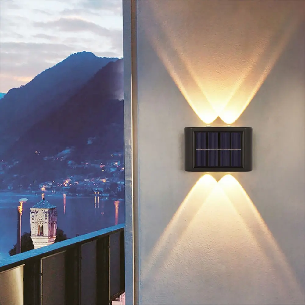 

Solar Wall Lamp Outdoor Waterproof Up And Down Luminous Lighting