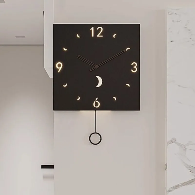 Description Picture 6 of itemLuxury Wall Clocks Nordic Stylish Corner Modern Living Room Dacorations Items Silent Wall Clocks Aesthetic Accessories for Home