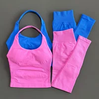 2 Pieces Sportswear Women Yoga Set Gym Clothes Sportswear Yoga Suits Fitness Set Tracksuits Sports Top Gym Leggings Set - Image 5