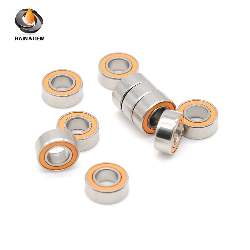 1Pcs SMR105 2RS CB 5x10x4mm ABEC-7 LD 그리스가 없는 스테인레스 스틸 하이브리드 세라믹 베어링 빠른 회전 3x8x4 4x7x2.5 5x8x2.5mm