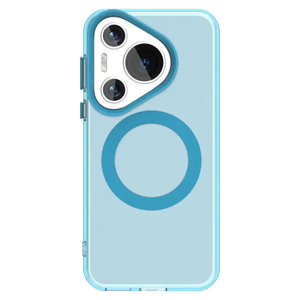 Magnetic Frosted Wireless Charging Case, Colorful Hard Plastic