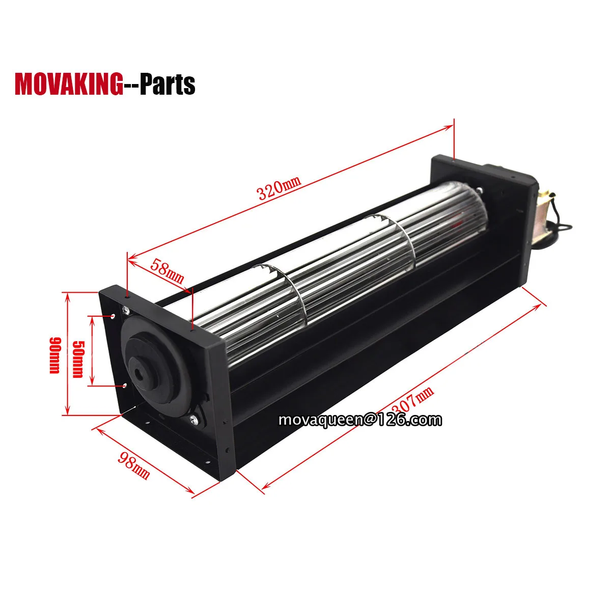 Thermal Cabinet Holding Cabinet Accessoires 230V 50HZ 0.33A 37W 06030 YKD-06030A2303-BH Cross Flow Fan For Franke Replacement