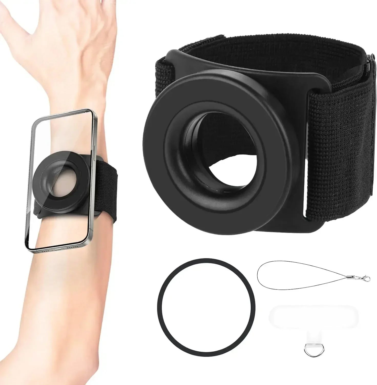 Magnetic Phone Holder Wrist Strap For Mobile Fitness