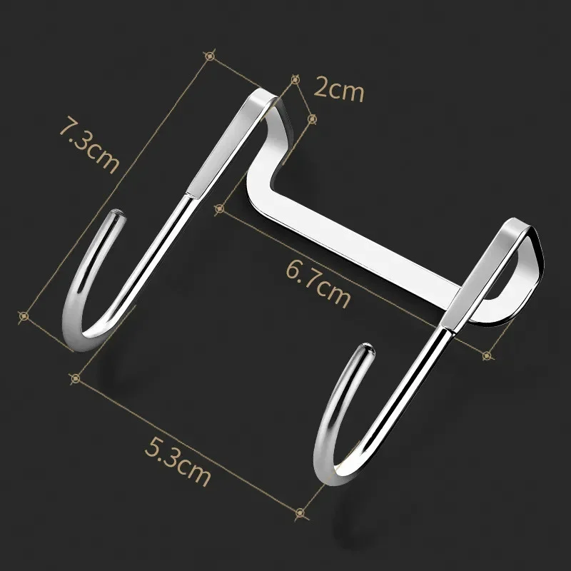 Stainless Steel Free Punching Cabinet Door Without Trace Hook S-type Door Hanger Hanger Back Coat Hook Small