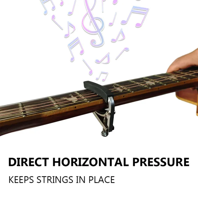 Capotasto Universale In Lega Di Zinco: Per Chitarra, Ukulele, Banjo E Mandolino - Foto 8