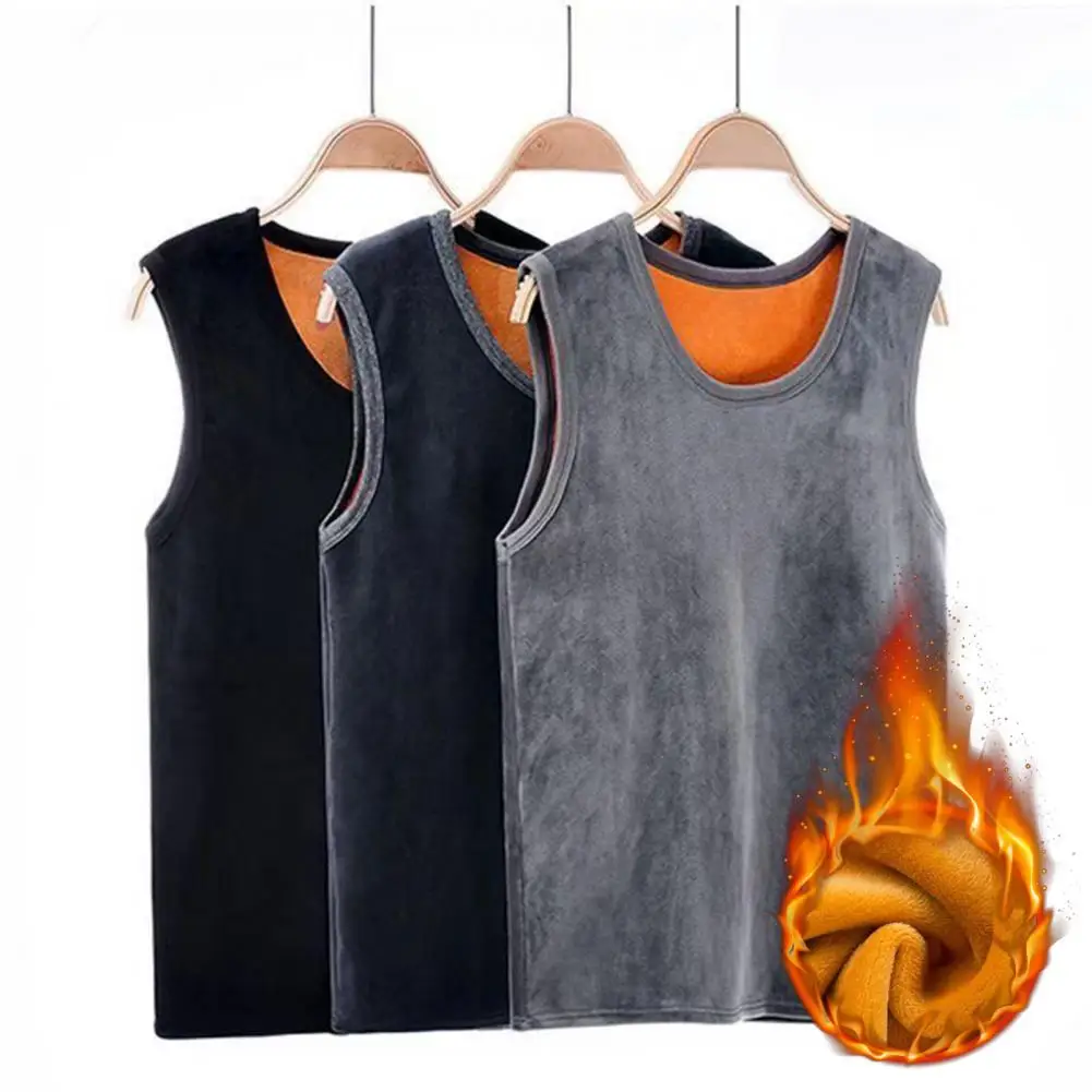 Elegante Gilet Invernale Canottiera Base Gilet Senza Maniche Morbido Confortevole Gilet Invernale Da Uomo Termico