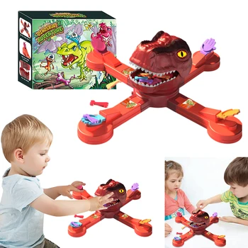 Dinosaur Adventure Board Game for Kids, Alimentando Puzzle, Brinquedos do jogo, Melhorar a Reatividade e o Pensamento, Hungry Dinosaur Eats Beans, Jogo de Estratégia