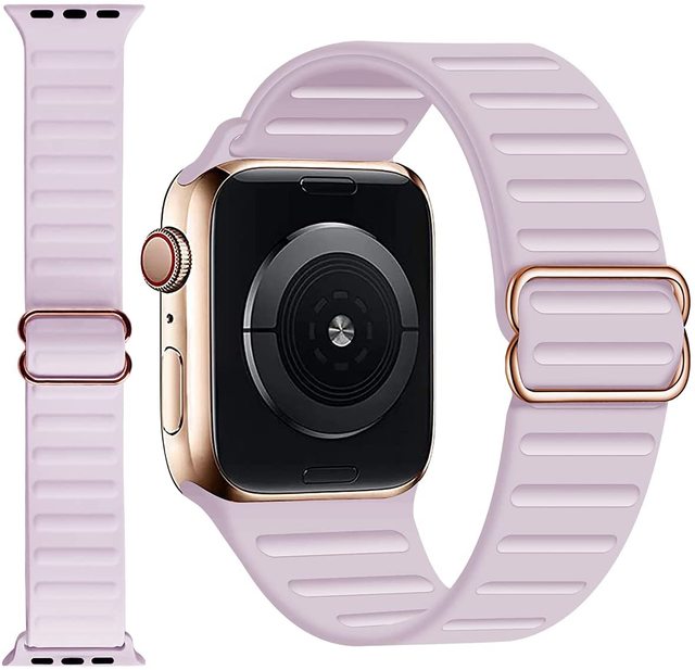 Stretch Silicone Solo Loop Band for Apple Watch 7 6 5 3 Se Sport Women Men Stretch Strap for Apple Watch 44 42 40 38