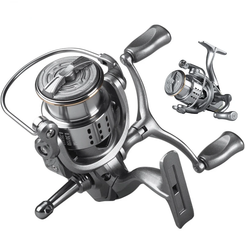 Double Grip Fishing Reel 1500 2500 - Saltwater and Freshwater Spinning Reel  for Pesca Carp Fishing - With Balance Holder -Silver - AliExpress