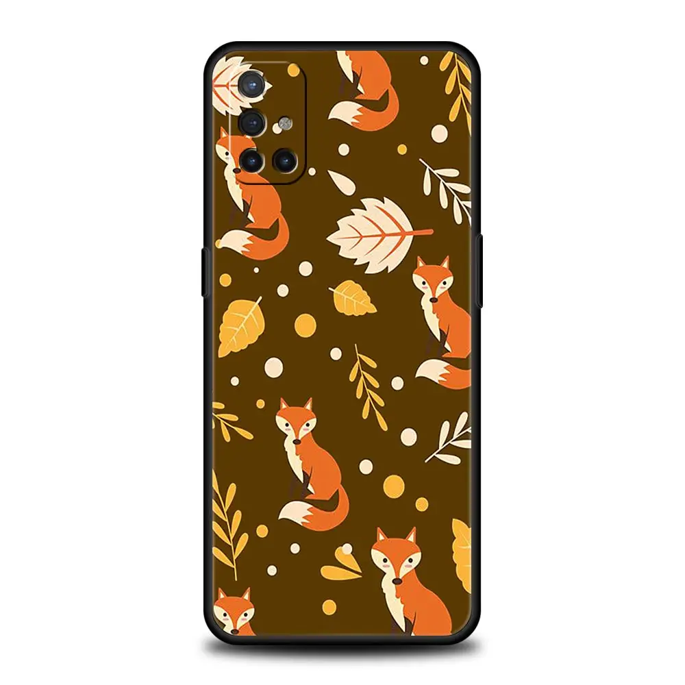 Autumn Leaves and Fox Pumpkin Halloween Phone Case