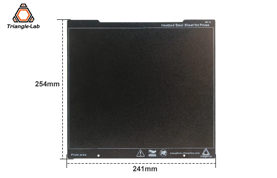 Trianglelab-Double Sided texturizado PEI Primavera Heatbed, chapa
