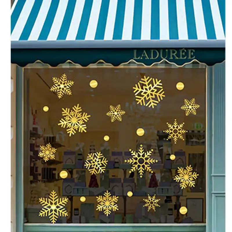 

Зимнее Окно Прилипает полупрозрачные снежинки оконные прилипающие на Рождество самоклеящиеся декоративные рождественские снежинки для окна