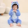 Baby Kigurumi Stitch Cartoon Romper Infant Kids Animal Jumpsuit Toddler Clothes Bodysuits Girls Boys Cosplay Pyjamas Costumes 1