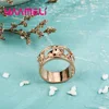 Factory Price Amazing Special Elephant Design Width Rose Gold Finger Rings For Women Men Different Present Jewelry 4