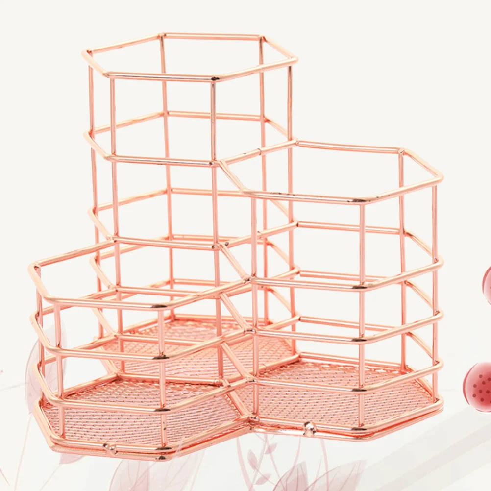 

Пеналы, держатели, розовые, золотые канцелярские товары, органайзер для кистей для макияжа, материалов для письма