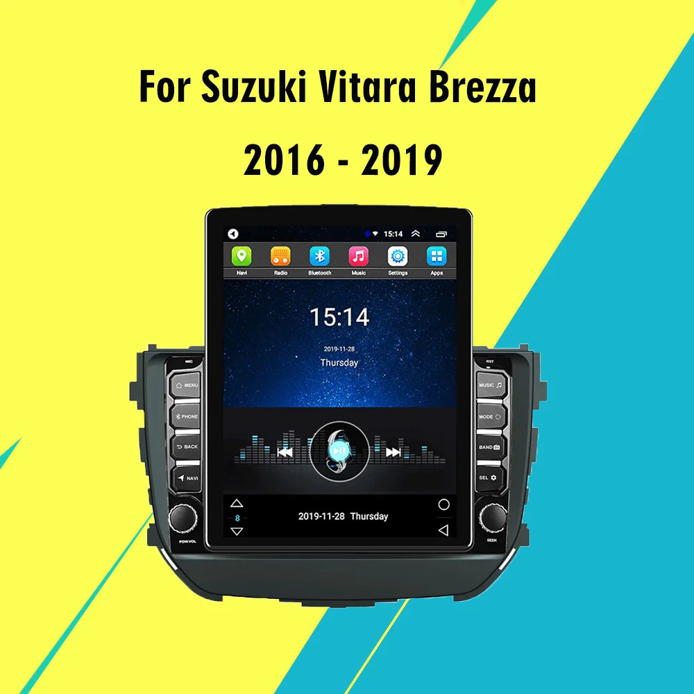 For Suzuki Vitara Brezza 2016 2019 9.7" Tesla Screen Car Multimedia