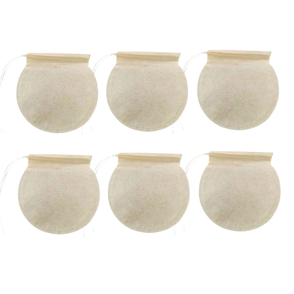 100Pcs Wood Pulp Filter Tea Bag Paper Strainer Disposable Coffee Bag Infuser Loose Leaf Tea Pouch Kitchen Dining Bar Use Premium