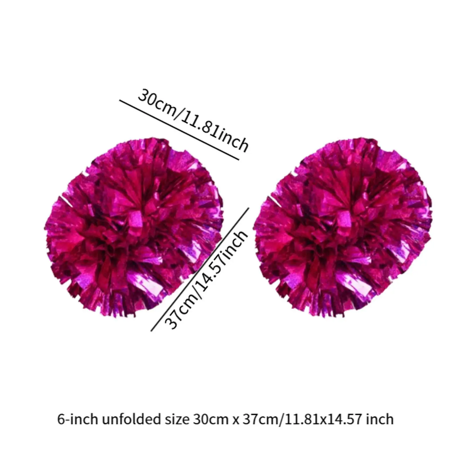 2x Cheerleading Pom Poms Cheerleading Accessories for Games Party School