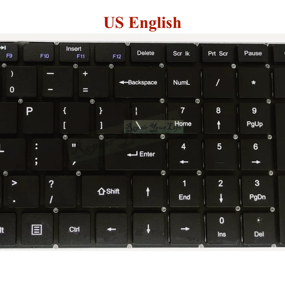 Nova Gwnr71517 Eua Inglês Notebook Teclado para Gateway Gwnr71517-bl Gwnr71517-bk 15.6 Ultra Ultra Fino Eua Teclado Quente - Imagem 5