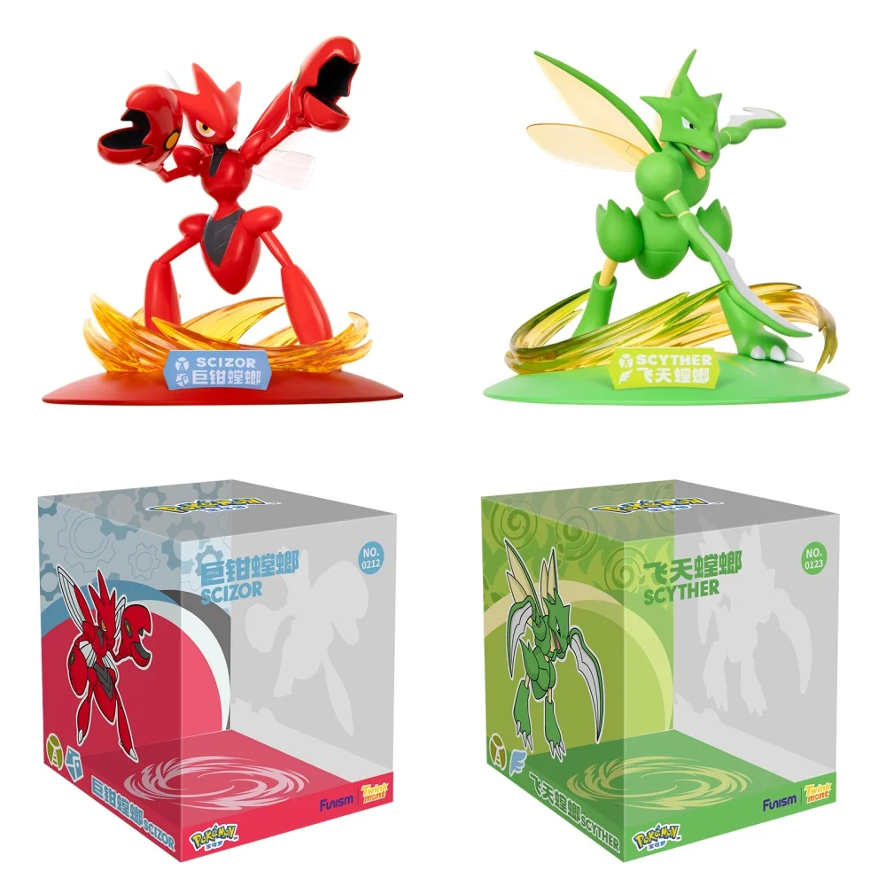 Pokemon Anime Scyther Scizor Original Funism Genuine Action