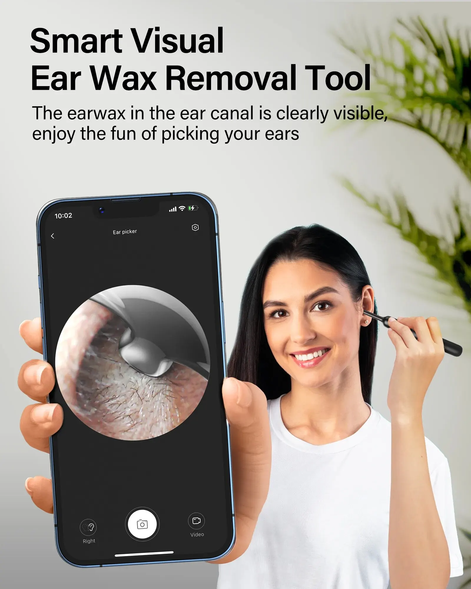 Description Picture 2 of item"Ear Cleaner Bebird X0 Wax Remover Tool Smart Visual Sticks Otoscope 1080P HD Earpick Endoscope Earring Personal Health Care"