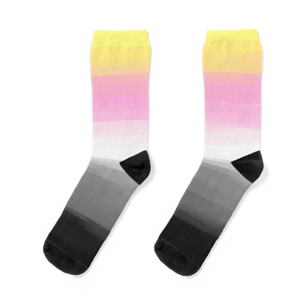 

Queerplatonic Pride Socks floral luxury warm winter Socks Ladies Men's