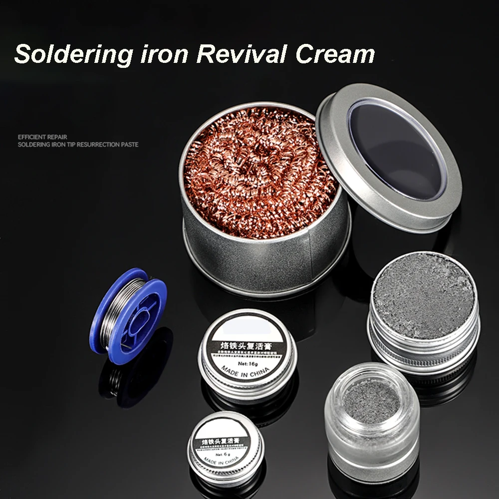 Electrical Soldering Iron Tip Black Oxidation Clean Paster Resurrection