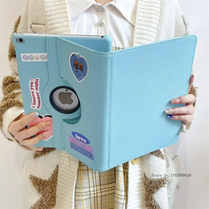 Enhanced Rotating iPad Mini Protective Case with Sticker
