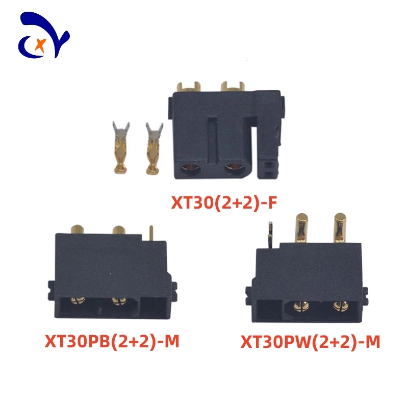 5 Pz Amass Xt30(2 + 2) Xt30Pb(2 + 2) Xt30Pw(2 + 2) Connettori Ibridi Maschio Femmina Grande Corrente